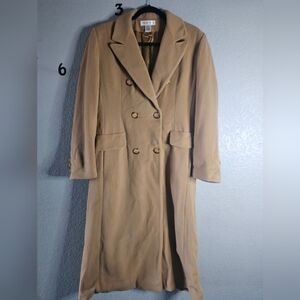 Prestos And York Women's Tan Double-Breasted Coat